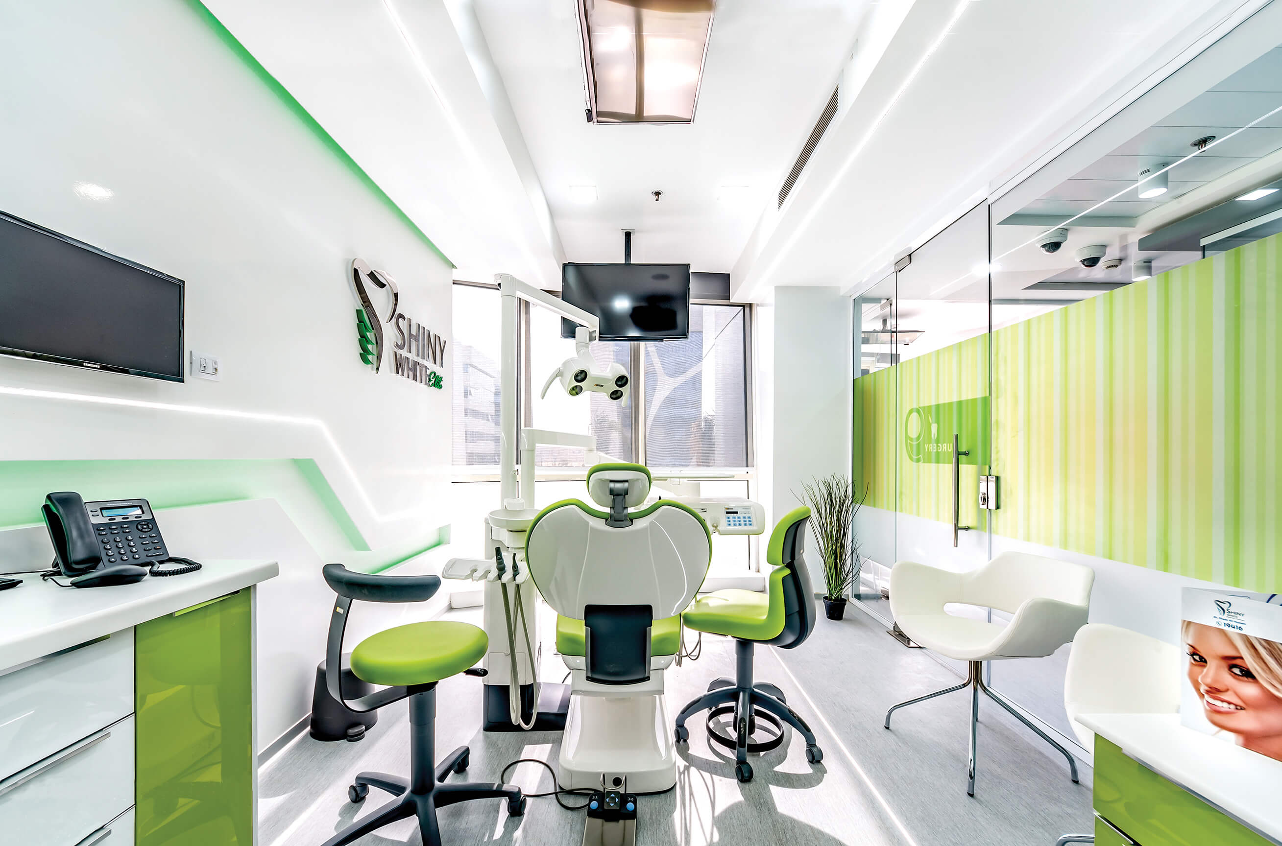 Dental treatment room at our partner clinic